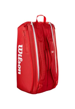 Tennisschlägertasche SUPER TOUR WILSON RED 9PK