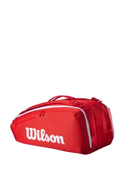 Tennisschlägertasche SUPER TOUR WILSON RED 15PK