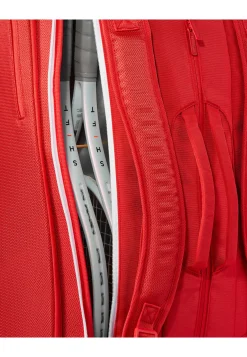 Tennisschlägertasche SUPER TOUR WILSON RED 15PK
