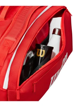 Tennisschlägertasche SUPER TOUR WILSON RED 15PK