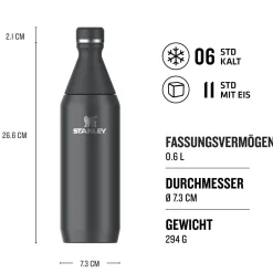 Trinkflasche ALL DAY SLIM BOTTLE 0,6 L